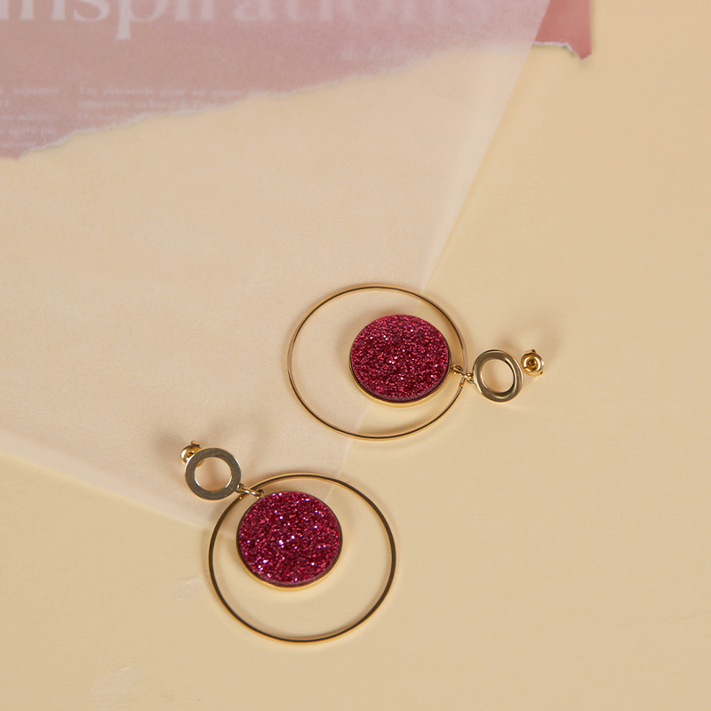Boucle cerclée - collection pink martini