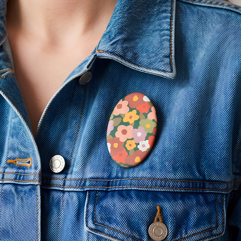 Broche ovale