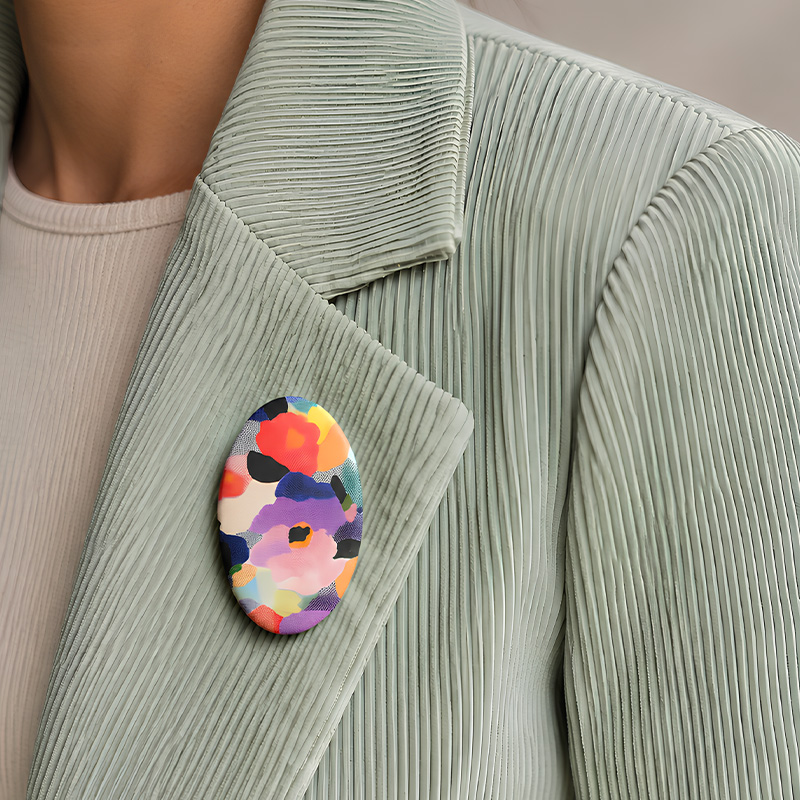 Broche ovale